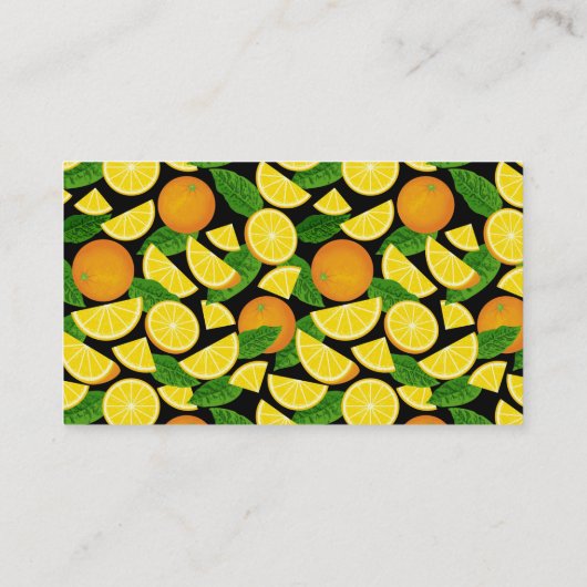 Orange Slice Visitenkarte (Rückseite)