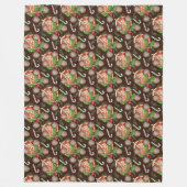 ORANGE SLICES CHRISTMAS COOKIES CANDY CANDY CANES FLEECEDECKE (Vorderseite)