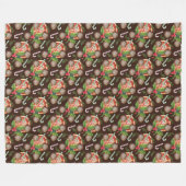 ORANGE SLICES CHRISTMAS COOKIES CANDY CANDY CANES FLEECEDECKE (Vorderseite (Horizontal))