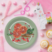 Orange Slices Cinnamon Sticks Berries Herbst Pappteller (Party)