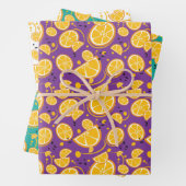 Orange Slices Citrus Sweet Fruit Design Muster Geschenkpapier Set (Beispiel)