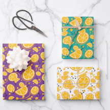 Orange Slices Citrus Sweet Fruit Design Muster