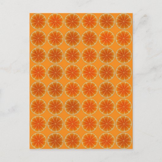 Orange Slices Collage Postkarte (Vorderseite)
