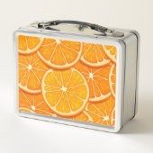 Orange Slices Metal Lunch Box (Rückseite)