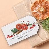 Orange Slices und Cinnamon Weihnachtsgeschmack Geschenkanhänger