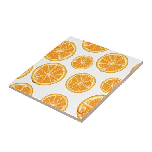 Orange Slices Vintage Stilmuster. Fliese (Seite)