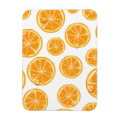 Orange Slices Vintage Stilmuster. Magnet (Vertikal)