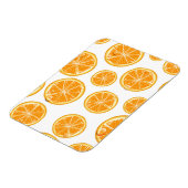 Orange Slices Vintage Stilmuster. Magnet (Linke Seite)