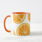 Orange Slices Vintage Stilmuster. Tasse (Links)