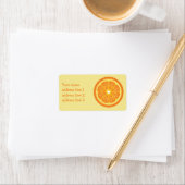 Orange Slide und benutzerdefinierte Adressinformat Adressaufkleber (Insitu)