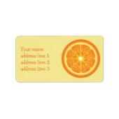 Orange Slide und benutzerdefinierte Adressinformat Adressaufkleber (Vorne)