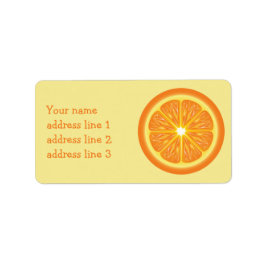 Orange Slide und benutzerdefinierte Adressinformat Adressaufkleber