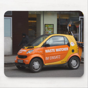 Orange Smart Car Mousepad