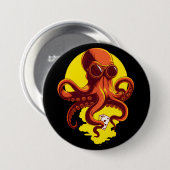 Orange Smart Octopus Button (Vorne & Hinten)