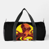 Orange Smart Octopus Duffle Bag (Rückseite)