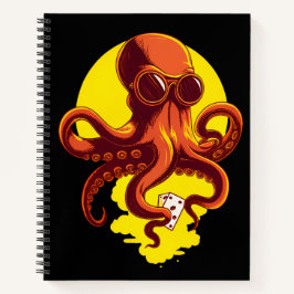 Orange Smart Octopus Notizblock
