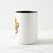Orange Smart Octopus Tasse (Zentrum)