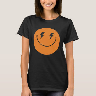 Orange Smile Face Happy lächelnd Gesicht Niedlich  T-Shirt