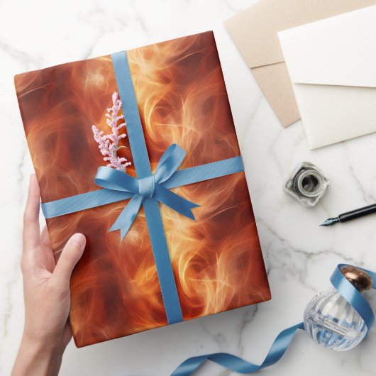 Orange Smoke Geschenkpapier (Schenken)