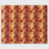 Orange Smoke Geschenkpapier (Flach)