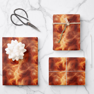 Orange Smoke Geschenkpapier Set