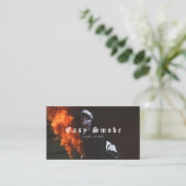 Orange Smoke Vape Shop Business Card Visitenkarte (Stehend Vorderseite)
