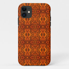 Orange Snake Textur Handy Case