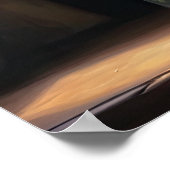 Orange Snapdragon Blume Art Print Poster (Ecke)