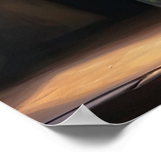 Orange Snapdragon Blume Art Print Poster (Ecke)