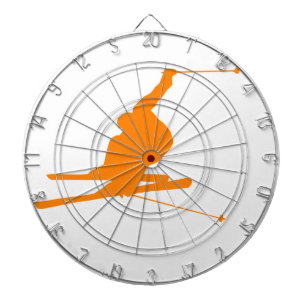 Orange Snow Ski Dartscheibe