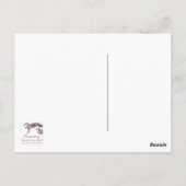 Orange Snowflake Winter Danke Postkarten (Rückseite)