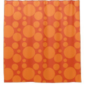 Orange Soap Bubbles Duschvorhang (Vorderseite)