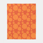 Orange Soap Bubbles Fleecedecke (Vorderseite)