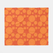 Orange Soap Bubbles Fleecedecke (Vorderseite (Horizontal))