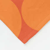 Orange Soap Bubbles Fleecedecke (Ecke)