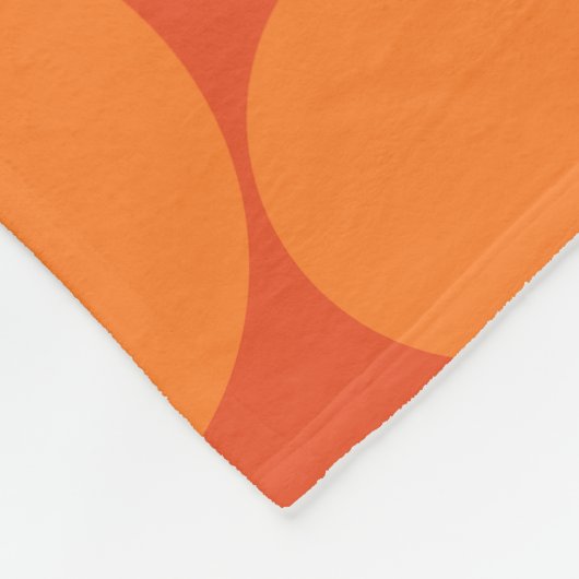Orange Soap Bubbles Fleecedecke (Ecke)