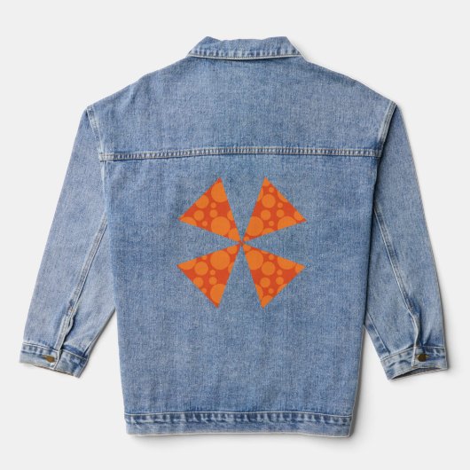 Orange Soap Bubbles Jeansjacke (Rückseite)