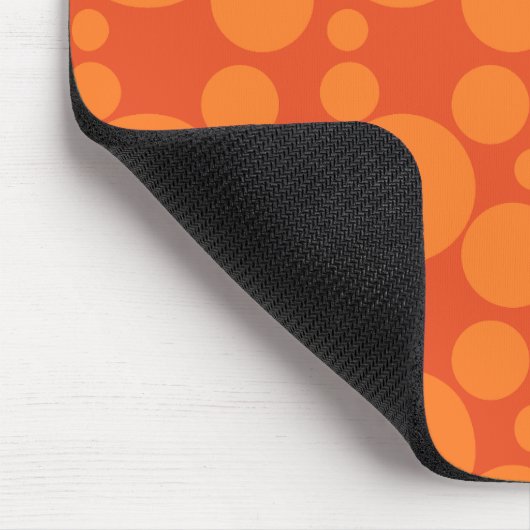 Orange Soap Bubbles Mousepad (Ecke)