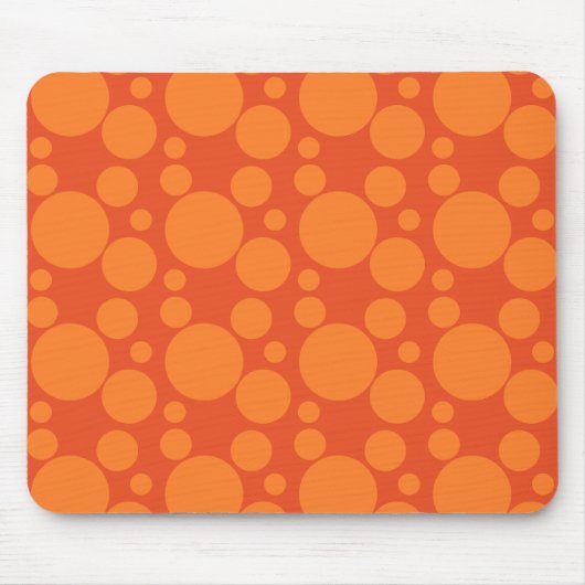 Orange Soap Bubbles Mousepad (Vorne)