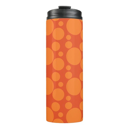 Orange Soap Bubbles Thermosbecher (Vorderseite)