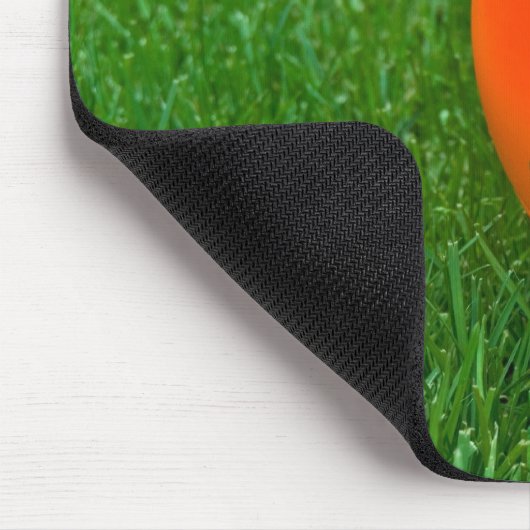 Orange Soccer Ball Mousepad (Ecke)