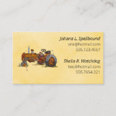 Orange Social introduction calling card-tractor Visitenkarte (Vorderseite)