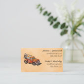 Orange Social introduction calling card-wrecker Visitenkarte (Stehend Vorderseite)