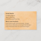 Orange Social introduction calling card-wrecker Visitenkarte (Rückseite)