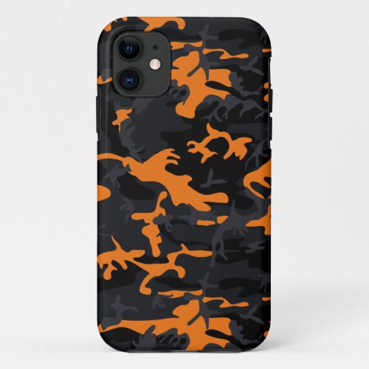 Orange Soda Monocolor Camouflage Case-Mate iPhone Hülle (Rückseite)