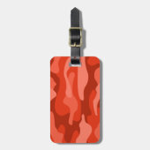 Orange Soda Monocolor Camouflage Gepäckanhänger (Vorderseite vertikal)