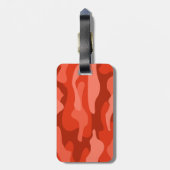 Orange Soda Monocolor Camouflage Gepäckanhänger (Rückseite vertikal)