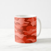 Orange Soda Monocolor Camouflage Kaffeetasse (VorderseiteRechts)