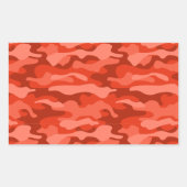 Orange Soda Monocolor Camouflage Rechteckiger Aufkleber (Vorderseite)