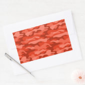 Orange Soda Monocolor Camouflage Rechteckiger Aufkleber (Umschlag)